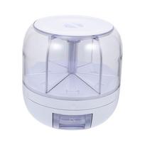 Rotatable Rice Items Free Shipping Bulk Container Food Storage Grain Bin Multi-grid Containers 27X24X24CM balta