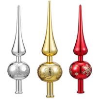 3 Pcs Gourd Tree Top Star Christmas Gold Decoration Decorations Topper Ornament Toppers Plastic Branch XXL beige