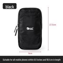 Bėgimo rankovė, sportinis krepšys - Unisex mobiliojo telefono laikiklis sportui black juoda