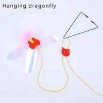 Cat Interactive Toy Hanging Door Retractable Cat Grab Rope Black Mouse Teasing Stick Indoor Cat Toys Entertain and Exercise Game white