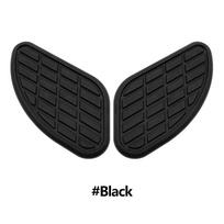 Universalus retro motociklų kavinės lenktynininkas dujų kuro bako guminis lipdukas, apsaugantis kelio bako kilimėlį, rankenos lipdukas, skirtas Honda Yamaha Harley juoda