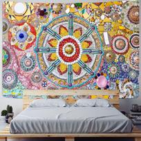 Indija Mandala Gobelenas Sienų Pakabinimas Boho Dekoras Sienų Audinys Gobelenai Psichodelinis Hipis Fono Audinys Gobelenas Sienų Kilimas W150xH100cm