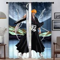 BleachS Blackout Curtain for Room 2 Panel Anti-mosquito Curtains 2 Pieces Shades Tulle for Bedroom Partition Living Kitchen Home W50xH70cmx2pcs-CL