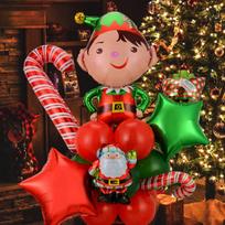 Kalėdų Senelio balionų rinkinys Ramentų balionai Oras Linksmų Kalėdų Dekoracijos namams 2022 Balionai Gimtadienis Kalėdų vakarėlis Globos Navidad M