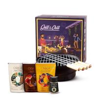 Orika Grill & Chill Portable Barbeque Griller Gift Set with Seasonings/Marinades Collection and Grilling Accessories