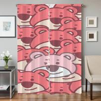 Window Kitchen Curtains for Living Room 2 Pieces Blackout Curtains Door Curtain L-lotso-o Bear Partition Bedroom Decoration Home W50xH70cmx2pcs-CL