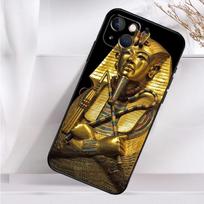 Egiptas Egipto faraonas telefono dėklas iPhone 14 13 12 11 16 15 Pro Max Plus Mini 7 8 X XR XS Max minkštas dėklas iPhone 14Pro MAX gray