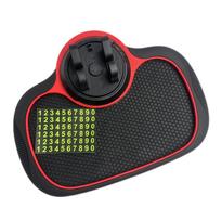 Anti-slip Car Silicone Holder Mat Pad Dashboard Stand Mount For Phone Mount Universal Car Pad Mat with number plate black
