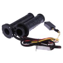 Heating Handle Sleeve Non-slip Heating Hand Grip Cover Waterproof Electric Heated Handle Grips Replacement Motorbike Accessories CHINA black