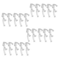 20 Pieces 2Inch Valance Clips Clear Small Blind Clips Window Valance Clamp Hooks for Horizontal Blinds Accessories T1