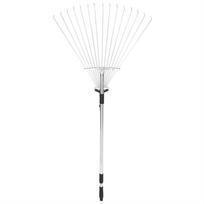 Garden Telescopic Rake Adjustable Folding Grass Leaves Rake Garden Cleaning Tool