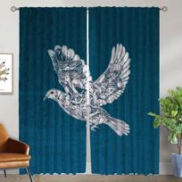 Window Curtain for Room 2 Panel Rock-coldplays Blackout Curtains Home Interior Curtains Tulle for Bedroom Halloween Decoration W50xH70cmx2pcs-CL