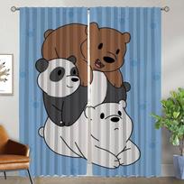 Blackout Curtain for Room 2 Panel We Bare Bears Halloween Decoration Modern Living Room Curtains Home Interior Curtains Shades W50xH70cmx2pcs-CL