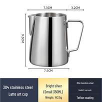 304 nerūdijančio plieno pieno putų puodelis - maistinis indas gray
