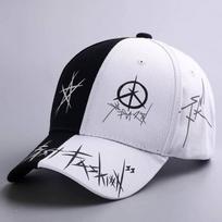 Unisex Spring/Summer Duckbill Cap: Soft Top Hip-Hop Korean Style, Casual All-Match Casual Travel Baseball Hat Star X balta