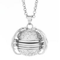 Retro 4-Layers Openable Women Locket Aromatherapy Photo Necklace ARI rožinė