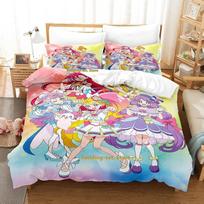 Naujas Pretty Cure patalynės komplektas Viengulis Dvivietis Pilnas Karalienės Karališko dydžio lovos komplektas Suaugusių Vaikų Miegamojo Antklodės užvalkalų rinkiniai Anime parure de lit Lova 70x133cm 2pcs
