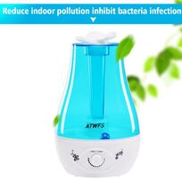Air Humidifier Ultrasonic Aroma Diffuser for Home Essential Oil Diffuser Mist LED Lamp blue