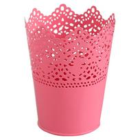 Hollow Flower Brush Storage Pencil Pen Pot Holder Container Desk Organizer Gift raudona