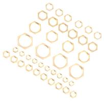 40pcs G18 G14 G38 G12 G34 G1 Thread Pipe Fitting Brass Hex Lock Nuts Thin Nut