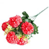 1 Bouquet  Simulation Flowers Fashion Beautiful Fake Hydrangea Flowers Bouquet Weather-resistant No Watering Fake Flowers rožinė raudona spalva