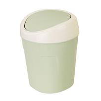 Plastikinė mini stalinio kompiuterio šiukšlių dėžė su dangteliu, nešiojama stalo talpykla(Žalias) žalia