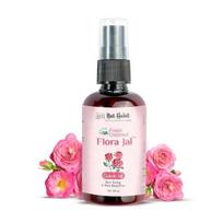Nat Habit 100% grynas Gulab Jal - Rožių vanduo - Tonikas, Veido dulksna, Adstringentas ir Veido purškiklis - Ajurvedinis, Garinis (1 pakuotė, 100 ml)