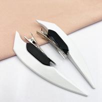 Anime mechaninis robotas Cyberpunk Lolita Cosplay plaukų segtukai PVC plaukų segtukų galvos apdangalų priedai Helovinas balta