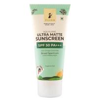 Pilgrim Squalane ULTRA MATTE SUNSCREEN SPF 50 PA+++ for women & men with Omega Ceramides & Vitamin E | Broad spectrum | 50 gm white