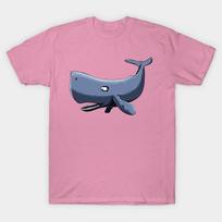 T Shirt Women Sperm Whale Design Harajuku Print Kawaii Tshirt Summer Short Sleeve Female T-Shirt Top Tee S rožinė