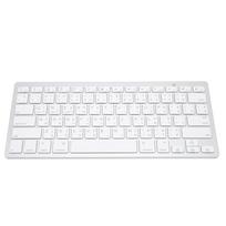 Wireless Keyboard English Thai Bilingual Portable Stylish Ultra Thin Silver White Computer Keyboard