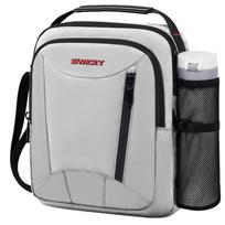 Men's Waterproof Vertical Messenger Bag - Large Capacity Casual Shoulder Handbag gray