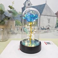 Led šviesos folijos gėlė Dirbtinės rožių gėlės Naktinė lempa Valentino dienos dovana merginai Amžina rožė Vestuvių dekoratyvinė dovana
