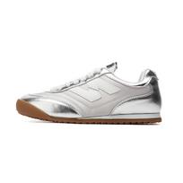 Bosi 2024 Women's Four Seasons Breathable Round Toe Lace-Up Sneakers - Contrast Color, Flat Bottom, Versatile Style 35 sidabras