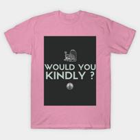 T Shirt Women Would You Kindly Harajuku Print Kawaii Tshirt Summer Short Sleeve Female T-Shirt Top Tee S rožinė