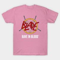 T Shirt Women Rave In Blood Harajuku Print Kawaii Tshirt Summer Short Sleeve Female T-Shirt Top Tee S rožinė