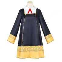 Volwassenen Anya Vervalser Vaikų Cosplay kostiumas Anime Šnipas X Šeima Zwarte Jurk Schattige Meisjes Vrouw Jurk Roze Pruik Carnaval Rol Spelen apranga 2XL