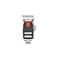 Red Dot Sliding Lock Pet Harness with Arrow Switch Buckle