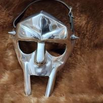 MF DOOM Mask Mad-Villain Face Armor Medieval Hand-Forged Doom Mask Tribute To MF Doom! Aluminium