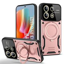 Dėklas Xiaomi Redmi Note 13 Pro 4G, atsparus smūgiams, su atlenkiama atrama, magnetiniu žiedu, šarvuotas dėklas Redmi Note13 Pro Plus Note 13 5G viršelis Redmi Note13 Pro 4G