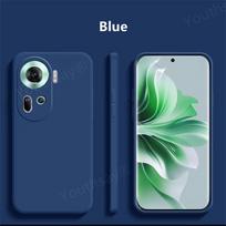 OPPO Reno 11 5G skysto silikono dėklas OPPO Reno 11 Pro dėklui Funda Coque minkštas TPU telefono galinis dėklas OPPO Reno 11 For Reno 11 mėlyna