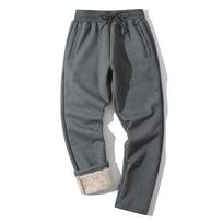 Fleece Lined Sweatpants Mens Thicken Warm Winter Pants Outdoor Hiking Running Athletic Joggers Male Trousers XXXXXL
