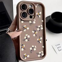 Matte Silicone Flower Phone Case For iPhone 11 Case iPhone 13 15 16 12 14 Pro Max XR XS X 7 8 SE Soft floral Shockproof Cover For iPhone 15 Pro