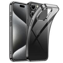 Originalus permatomas juodas silikoninis minkštas dėklas, skirtas iPhone 15 Pro Max Carcasa itin plonas dėklas, skirtas iPhone 14 13 12 Mini 11 Pro Max For iPhone 14 gray