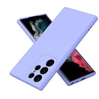 Liquid Silicone Phone Case For Samsung Galaxy S25 Ultra S24 S21 S22 S23 Plus S20 S21 FE 5G Ultra Thin ShockProof Cover Fundas S25 gray