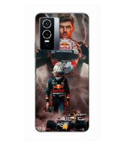 Coque Pour Vivo Y76 5G verstappen éclair Formule 1 Casque F1 Maniacase juoda