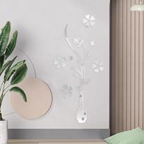 3D Veidrodinis Gėlės Sienos Lipdukas Muralai Įkurtuvių Dovana Rankdarbiai Minimalistinis Akrilinis Ornamentas Menas