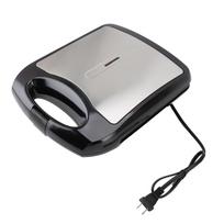 Waffle Maker 1400W Double Sided Heating Efficient Easy to Clean Sandwich Maker for Home Restaurant L gray