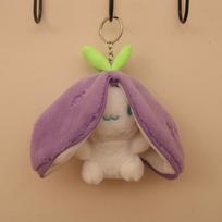 Fruit Transformed Into Yugui Dog Transformed Into Kapibala Schoolbag Pendant Plush Toy Doll Keychain 4 in