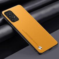 Luxury PU Leather Case For Samsung Galaxy A52 A52S 5G Back Cover Matte Silicone Protection Phone Case For Samsung A52 S 4G Coque For Samsung A52 4G geltona